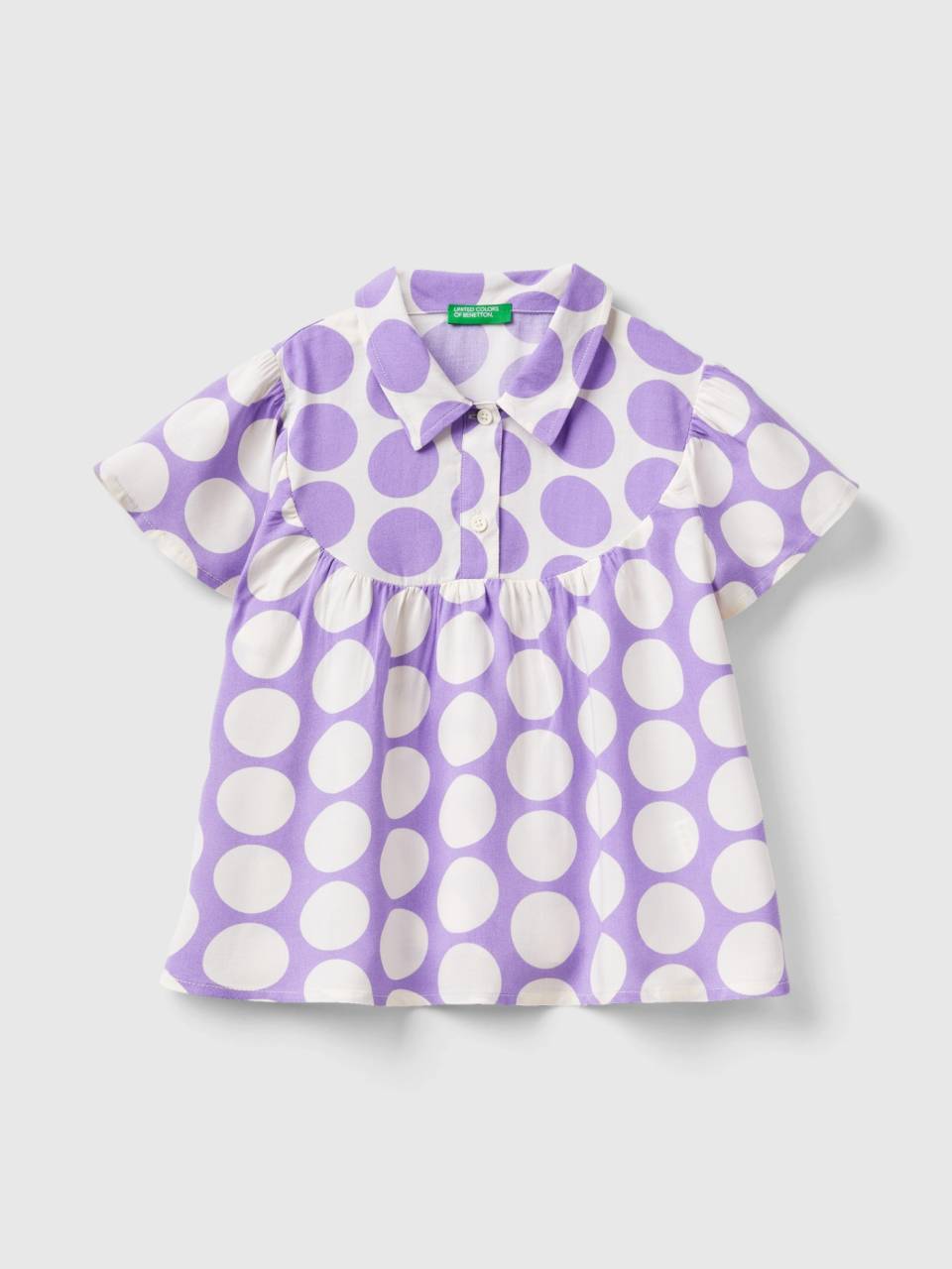 Colorful polka dot shop blouse