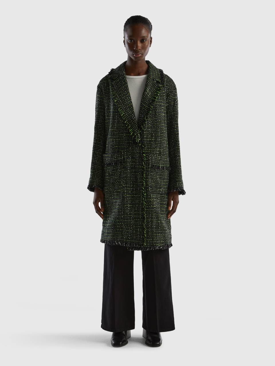 Tweed discount duster coat