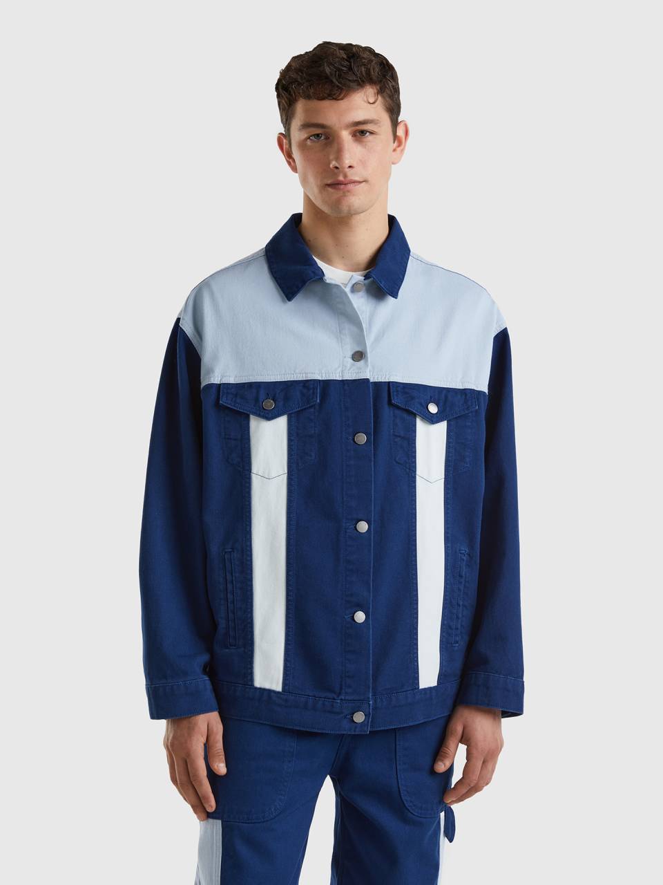 Urban Outfitters | Jackets & Coats | Color Blocked Denim Jacket | Poshmark