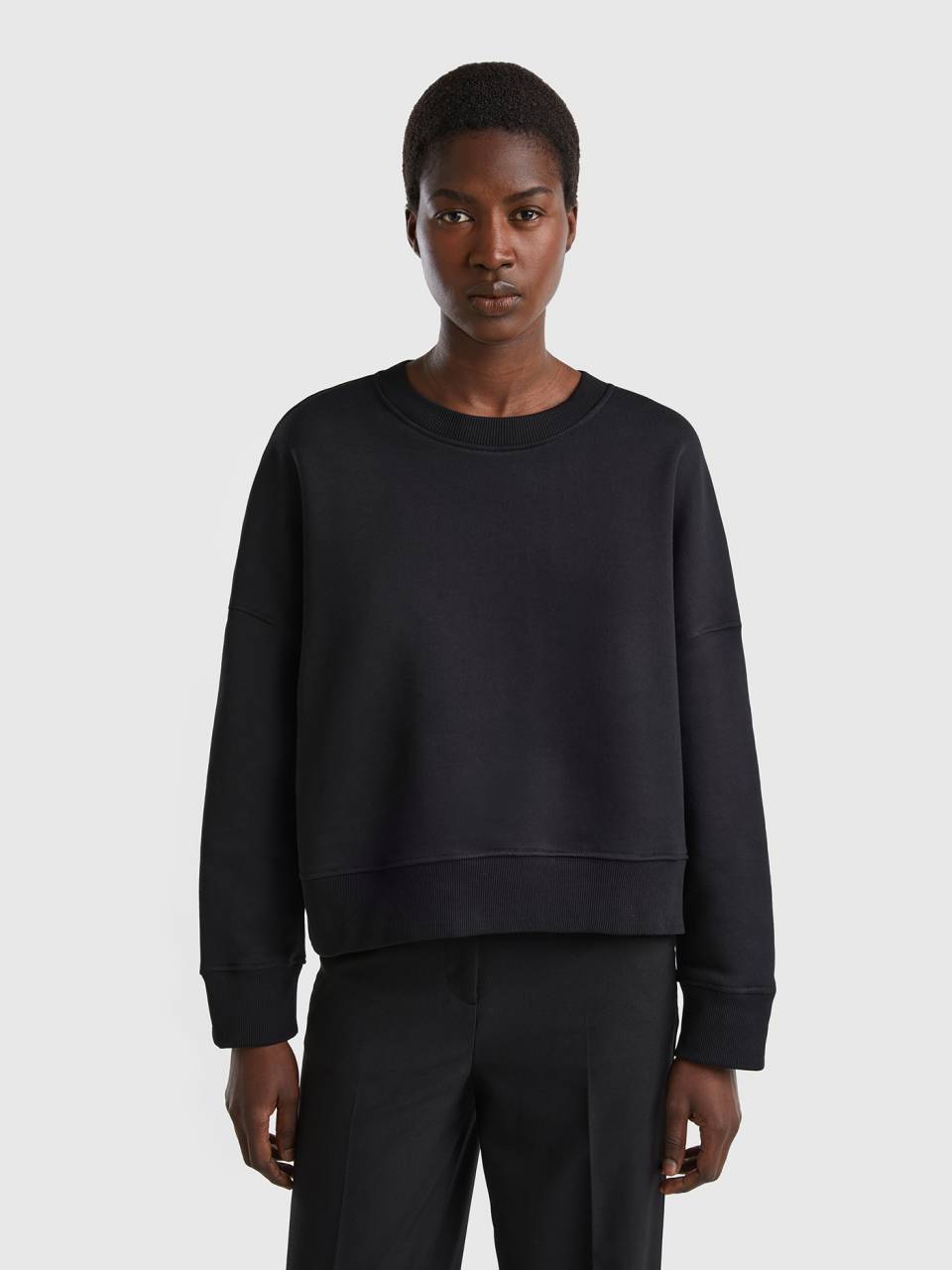 Cos boxy cotton best sale sweatshirt