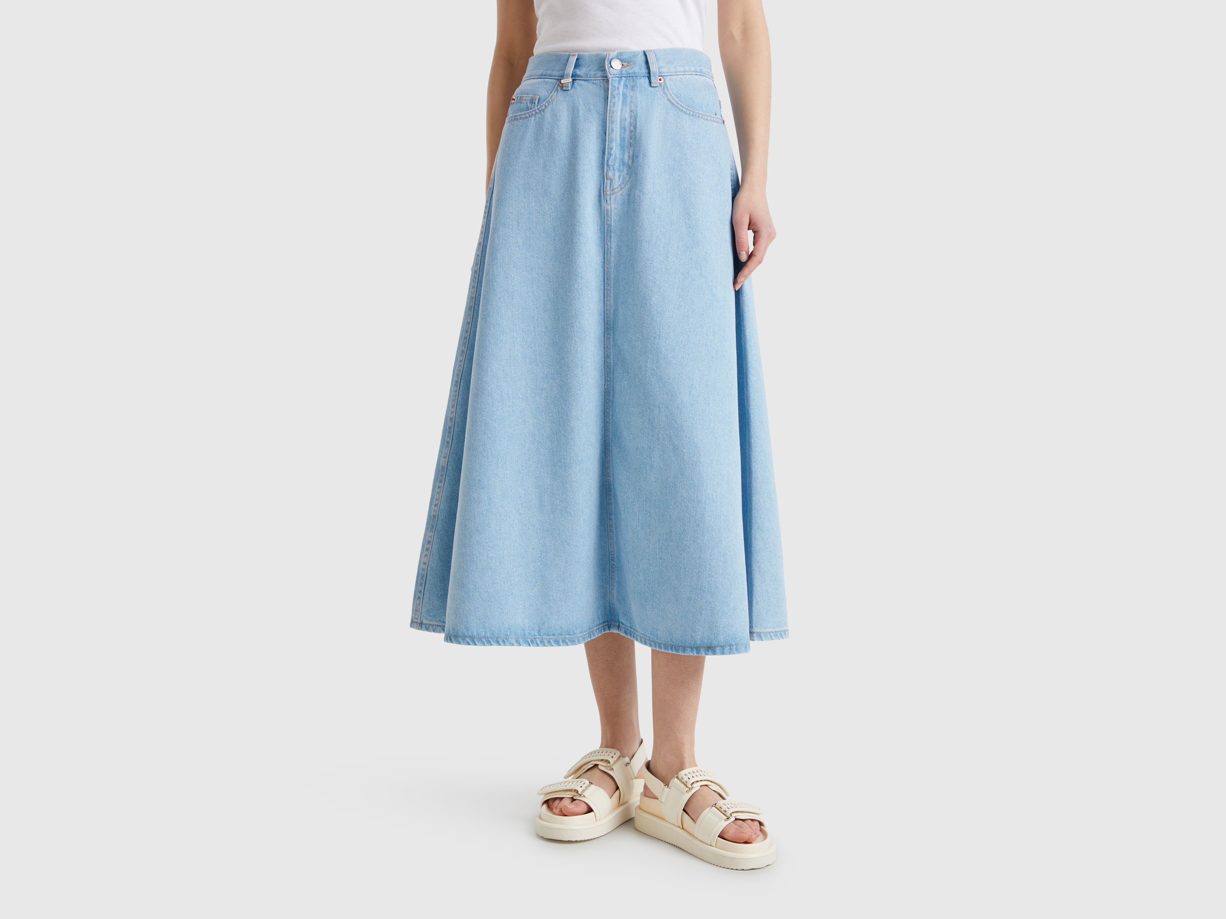 新品未使用Bluelea Jacquardskirt ECRU 36 BLUELEA ブルレア Jacquard Skirt, Jacquard, ecru 36