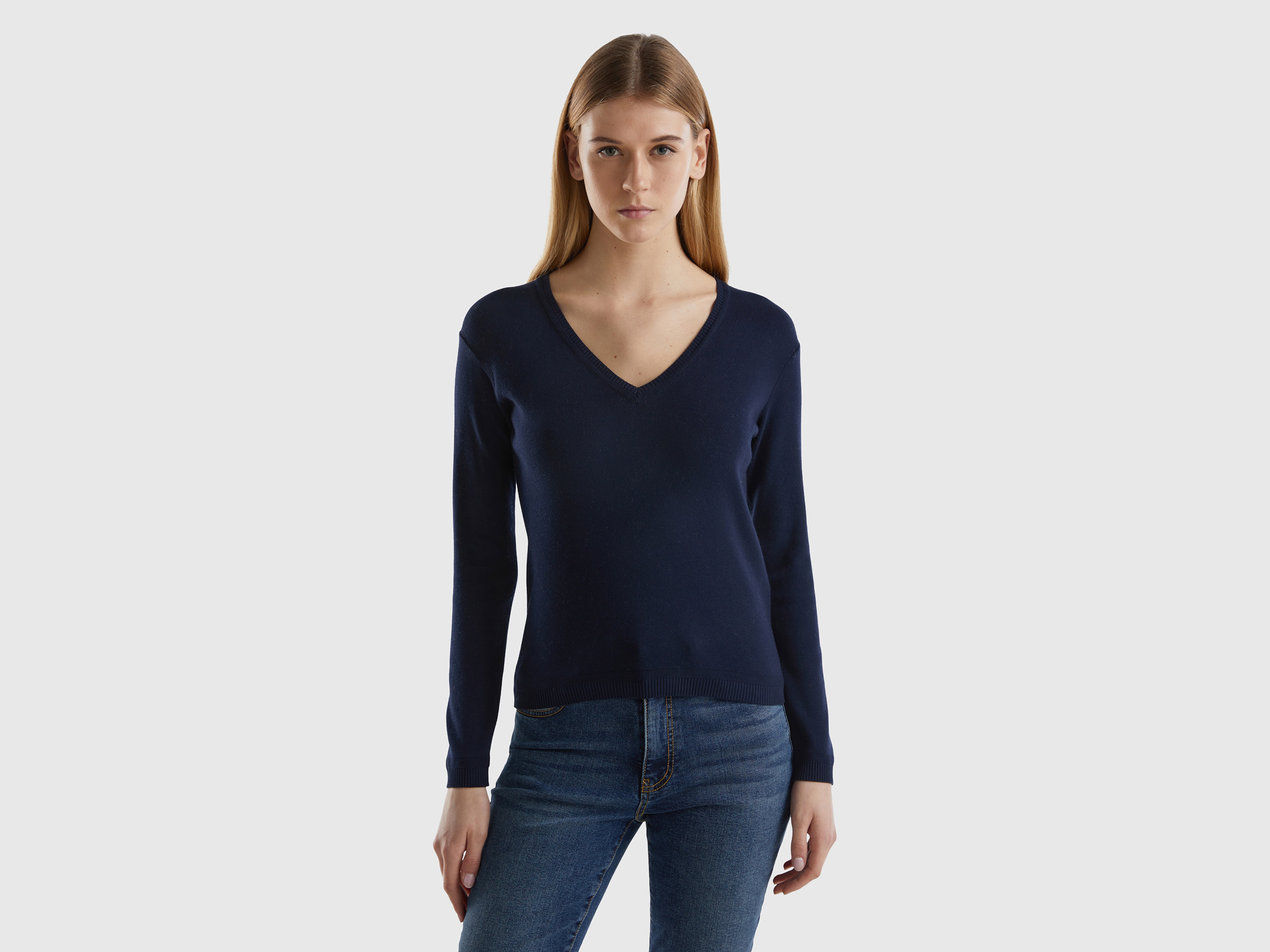 Women's cotton long sleeve sweaters sale