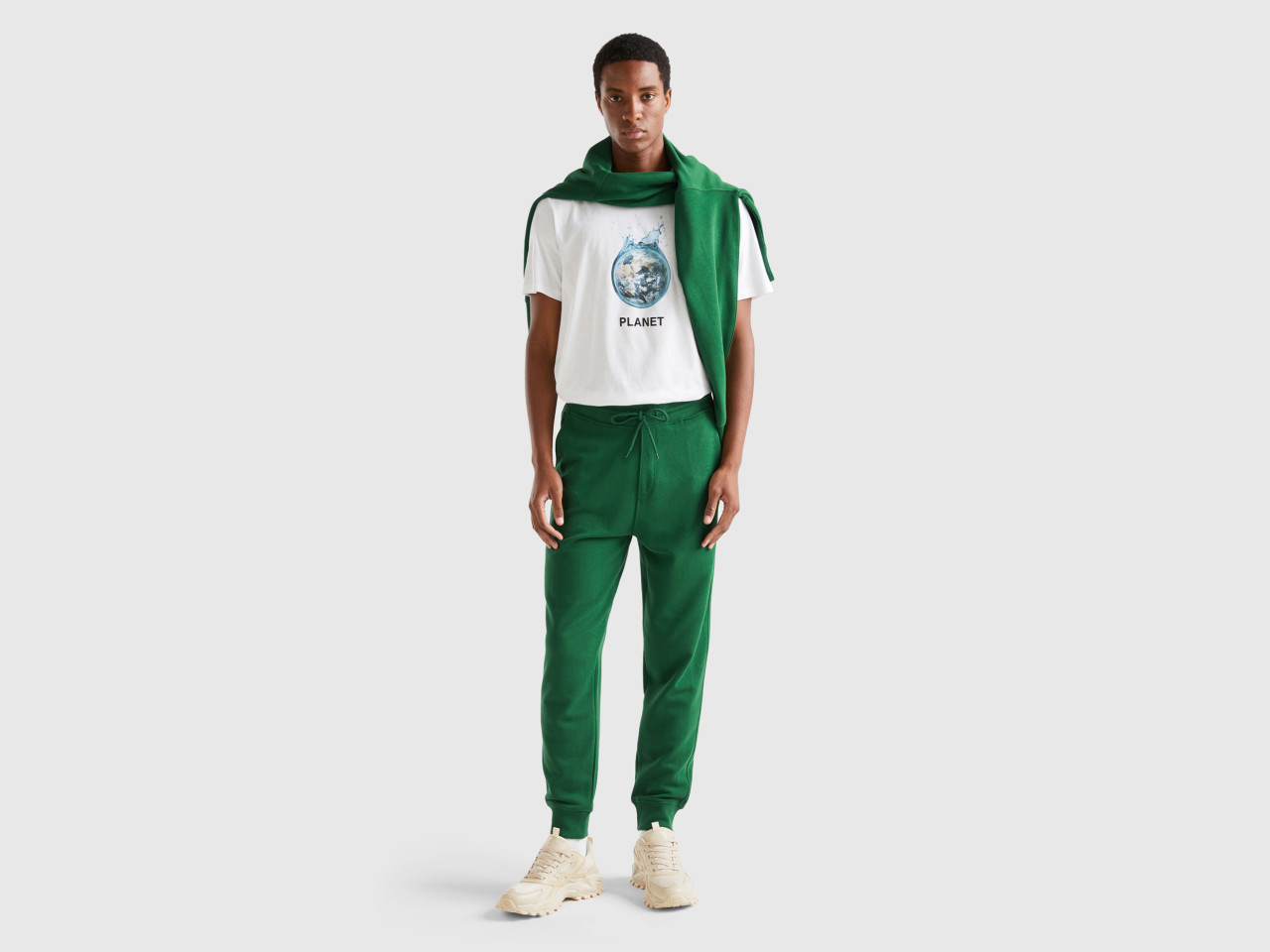 Benetton sweatpants outlet