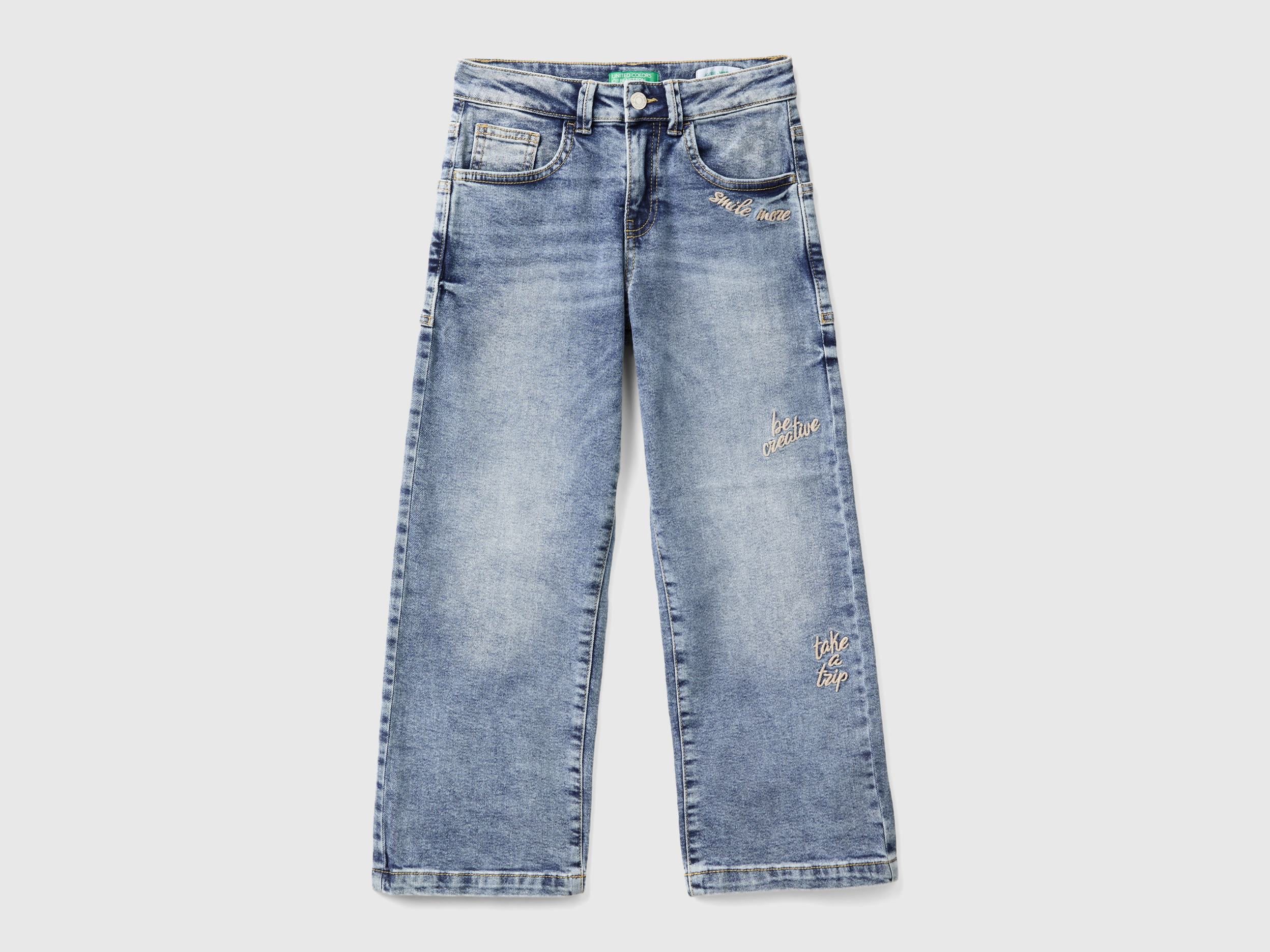 Jeans Denim Nina Junior 4 14 anos Coleccion 2024 Benetton