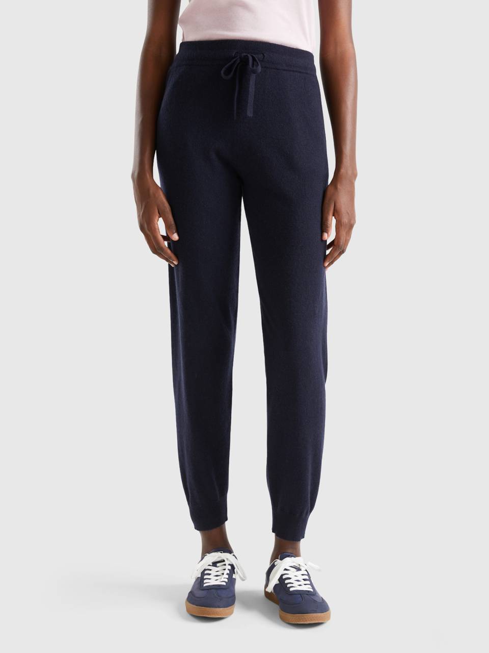 Pure cashmere joggers Dark Blue Benetton