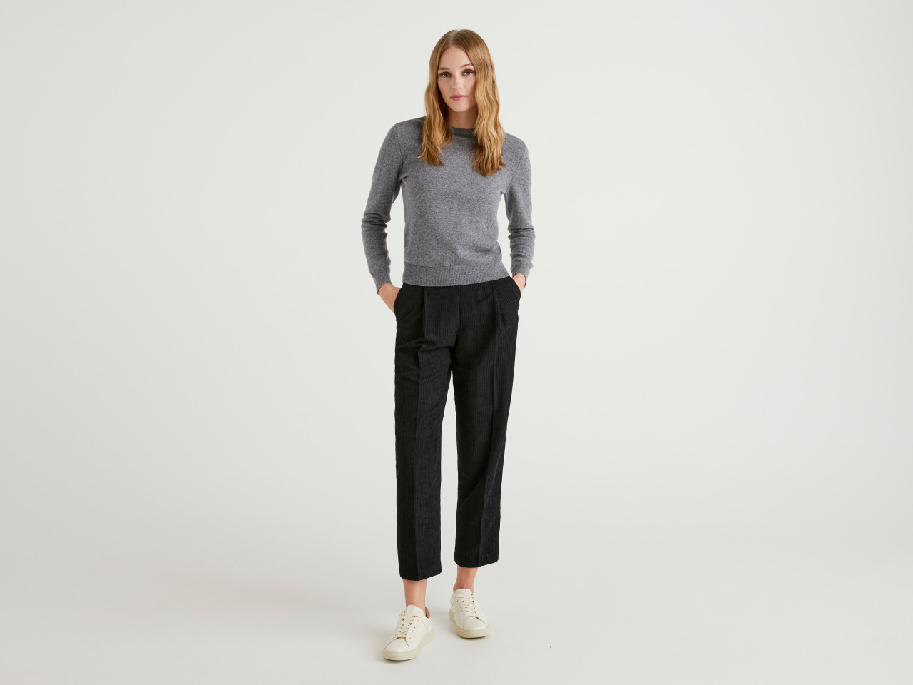 Womens Slim Fit Trousers New Collection 2023  Benetton
