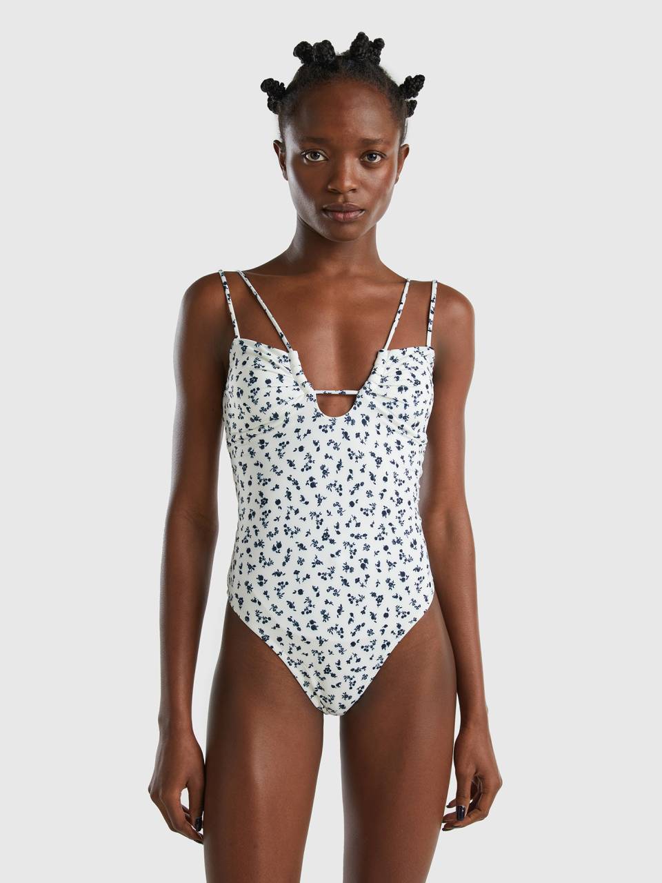 Printed one piece swimsuit hotsell