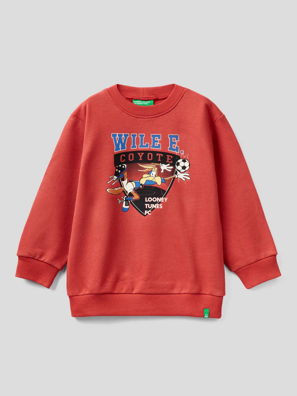 100 cotton Looney Tunes sweatshirt Red Benetton