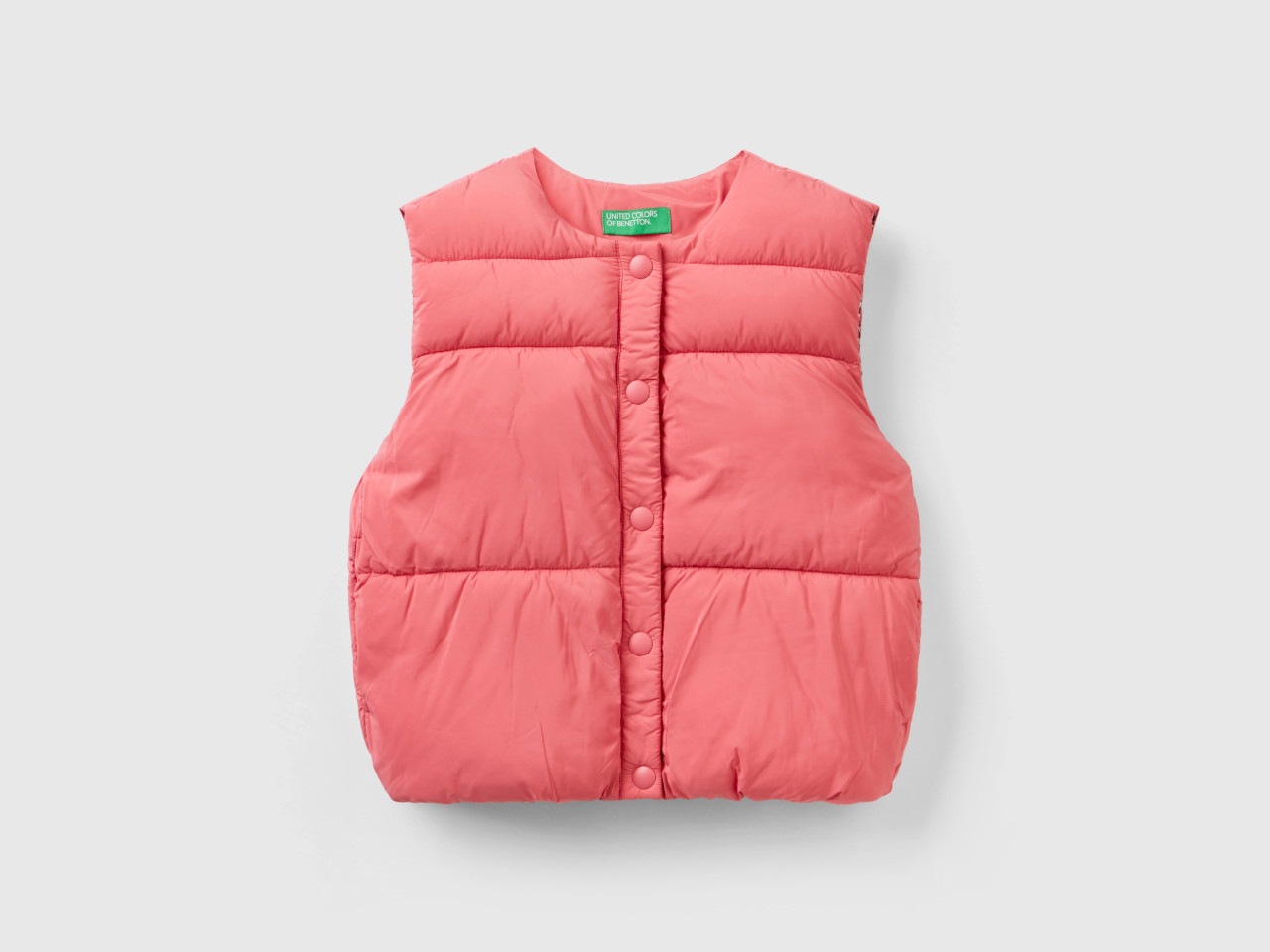 Junior Girls Sleeveless Puffer Jackets Collection 2023 Benetton