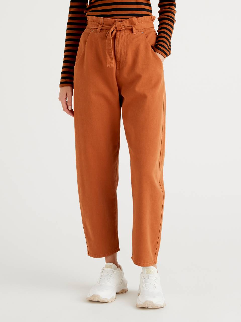 Belted Paperbag-Waist Pant - 7th Avenue | NY&Co