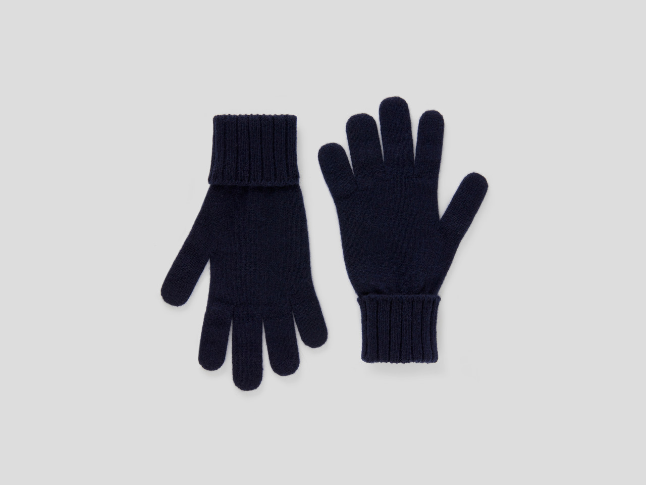 Accessoires Handschuhe Strickhandschuhe Handschuhe schwarz Benetton neu mit Etikett 