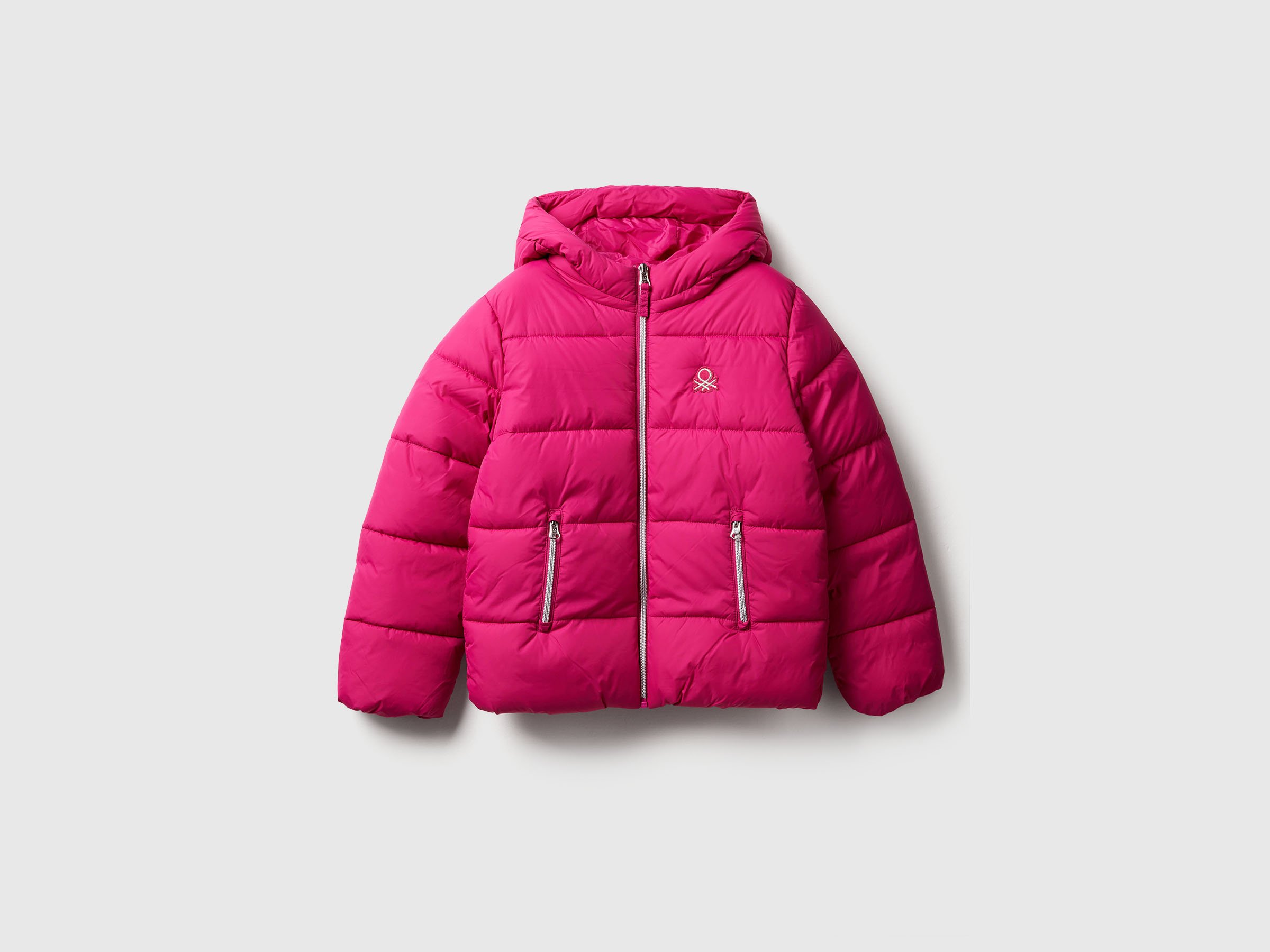 H166*BENETTON ベネトン☆ダウンジャケット☆ピンク☆42大きいサイズ H166*BENETTON ベネトン☆ダウンジャケット☆ピンク☆42大きい