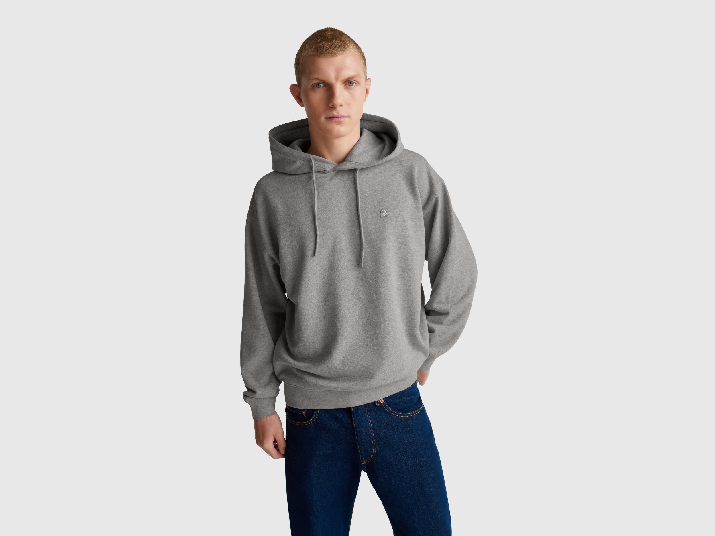 ★関税込み★ GOLDEN  GREY COTTON SWEATSHIRT BOXER HOODIE IN ASH – JONNY COTA