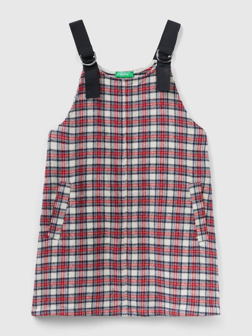Check dungaree dress clearance