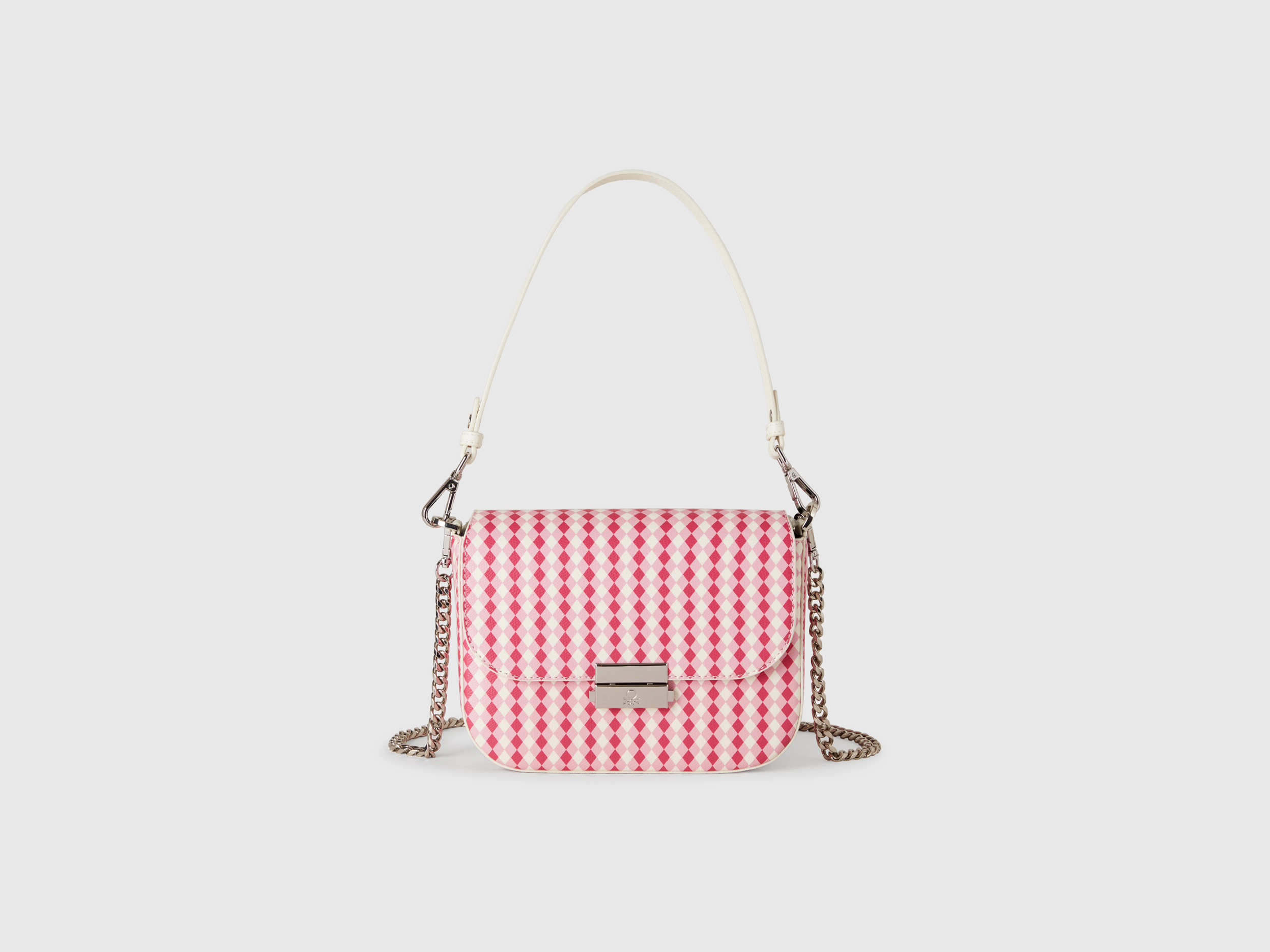Bag in imitation leather with diamond print - Multi-color