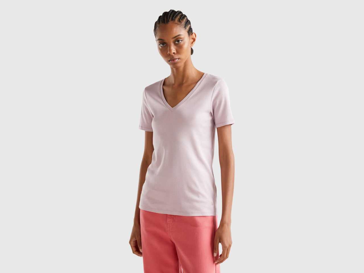 Pink crew deals neck t shirt