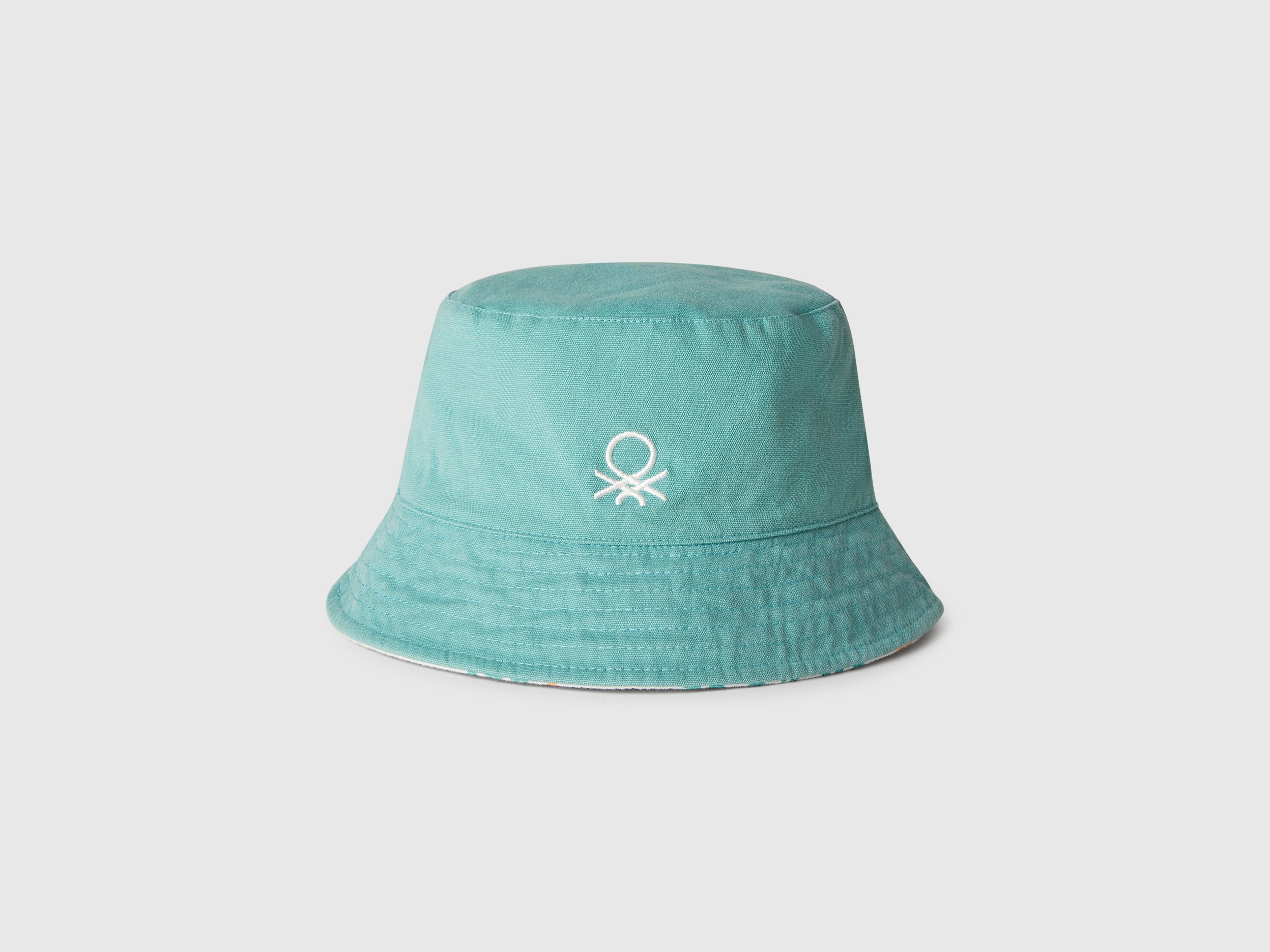 Reversible bucket style hat - Aqua | Benetton